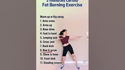 3 minutes cardio fat burning  exercise