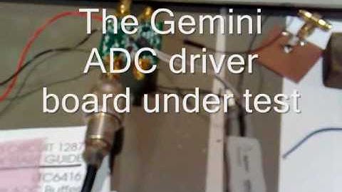 Testing  the IP3 of the Gemini receiver ADC driver