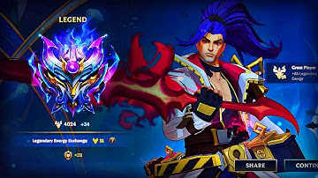 TOP 1 YASUO FINALLY LEGEND RANK🐲 WILD RIFT