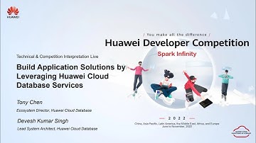[Database] Build Application Solutions by Leveraging Huawei Cloud Database Services