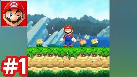 Super Mario Run - Gameplay Walkthrough - Part 1 World 1 - 1 to 1 - 2 (iOS/Android)