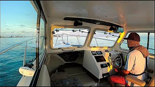 Solo Gulf Stream Crossing West End Bahamas to Florida in a Crooked PilotHouse Boat