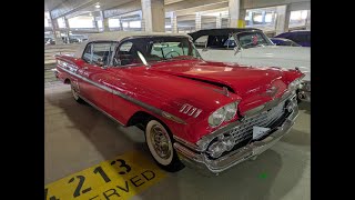 Career Overview 1958 Chevy Impala Convertible SOLD $203,500 Auction AACA Nat 1st Prize Winner 58 Chevrolet 348 Trips