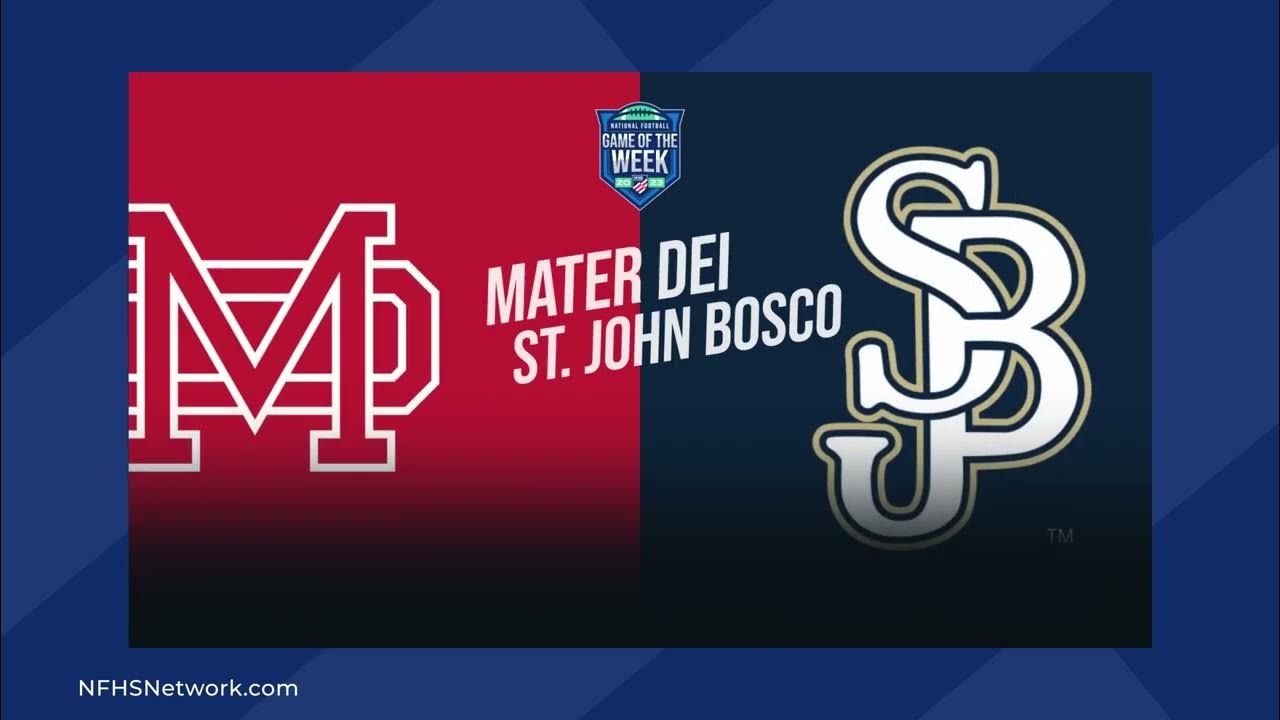 Biggest Game of the Year Mater Dei vs St. John Bosco 🏈 YouTube