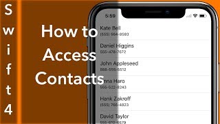 How to Access Contacts (Swift 4 + Xcode 9.0) Profile