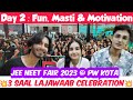 Day 2: JEE NEET Fair 2023 at Kota @VidyapeethPW @DoctorSiblings @shobhitsahayy were also there
