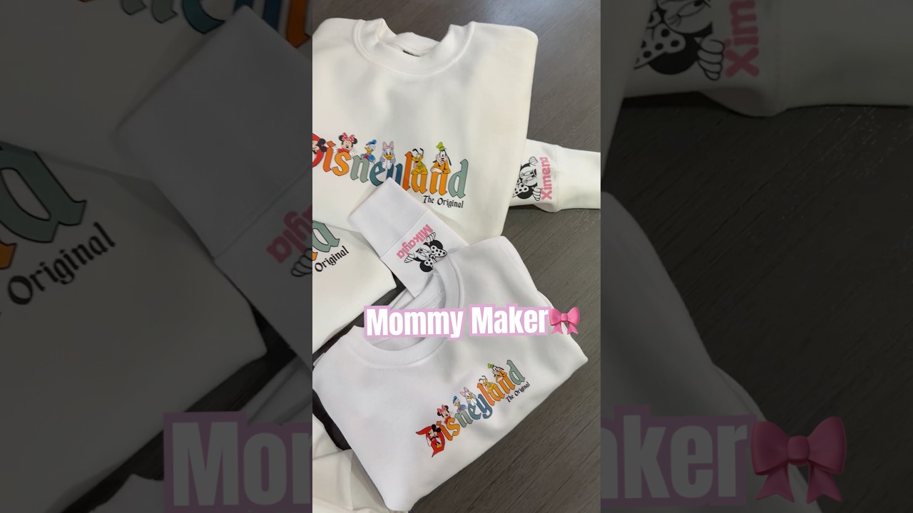 Personalised Disney Sweatshits🎀 with special detail on sleeve! 