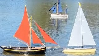Sailboats on the pond in Herne Bay