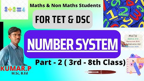 Number System | TS TET - 2022 | AP TET | DSC TRT | All Competitive Exams | Kumar Padamatinti