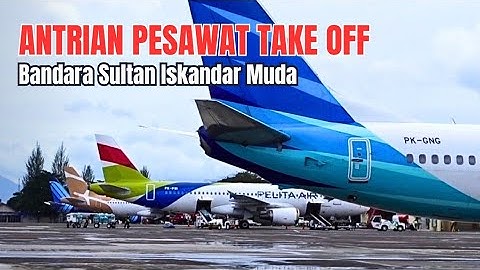 Langka !!! Apron Bandara Terbesar Aceh Penuh Pesawat 