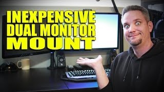 Onn 6′ Monitor Cable Monitor Mounting with the Rosewill Dual Arm Mount