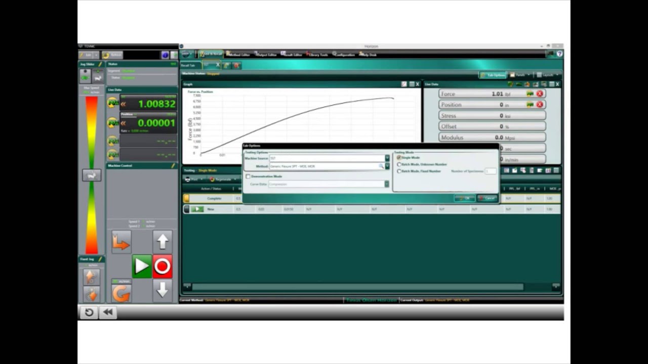 Tinius Olsen 5ST Horizon Software
