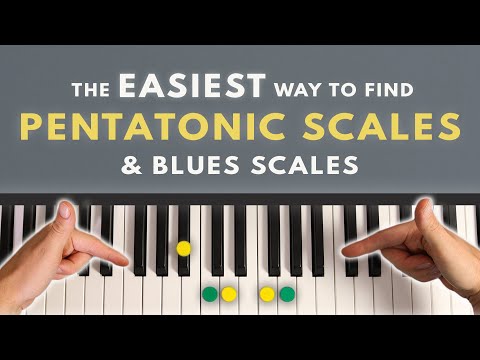 The EASIEST Way To Memorize Pentatonic Scales &amp; Blues Scales (Major &amp; Minor) On Piano