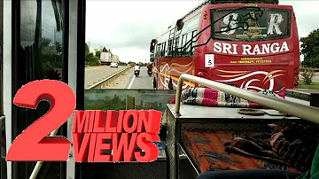 Private Bus Race in Bangalore||Awesome  horn Sound