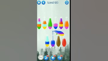 Water Sort Puzzle Game Level 198 #watersortpuzzle #watersortgame #mobilegame #colorpuzzle #games