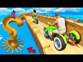 SHINCHAN AND FRANKLIN TRIED THE IMPOSSIBLE DUAL SPEED BOOSTER POINTS CHALLENGE GTA 5 GAMEPLAY 