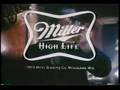 Vintage miller time beer commercial