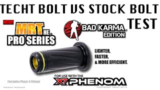TechT MRT Bolt Upgrade Test for the Tippmann Phenom Paintball Marker