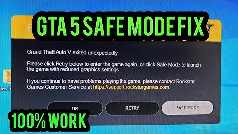 How to Fix GTA 5 Exited Unexpectedly Error SAVE MODE [2020] All Pc and laptop work 100% Fixed