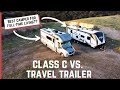 Class C vs. Travel Trailer | BEST RV for full-timing?! | Full-time RV living