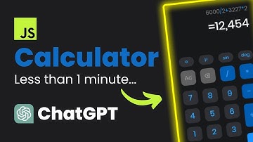 How To Make a Calculator App in 1 Minute using ChatGPT