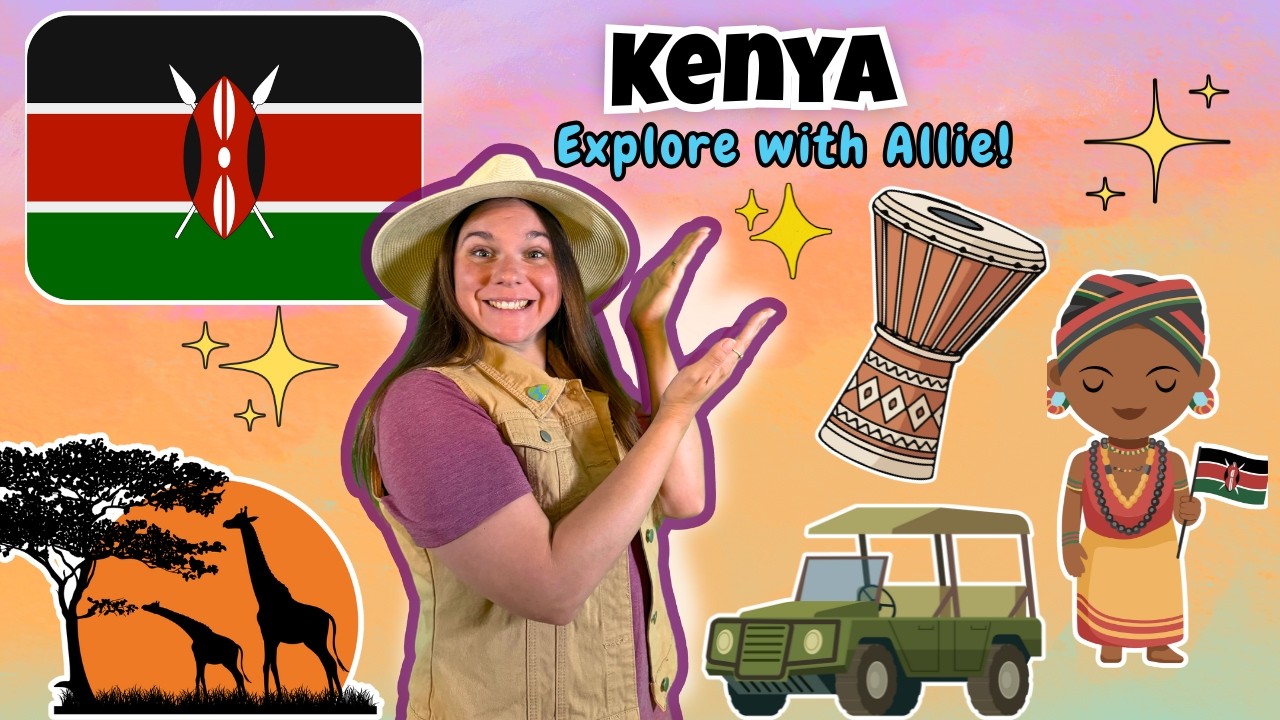 Кения для детей 🇰🇪 | География, животные и культура Африки | Элли вокруг света
