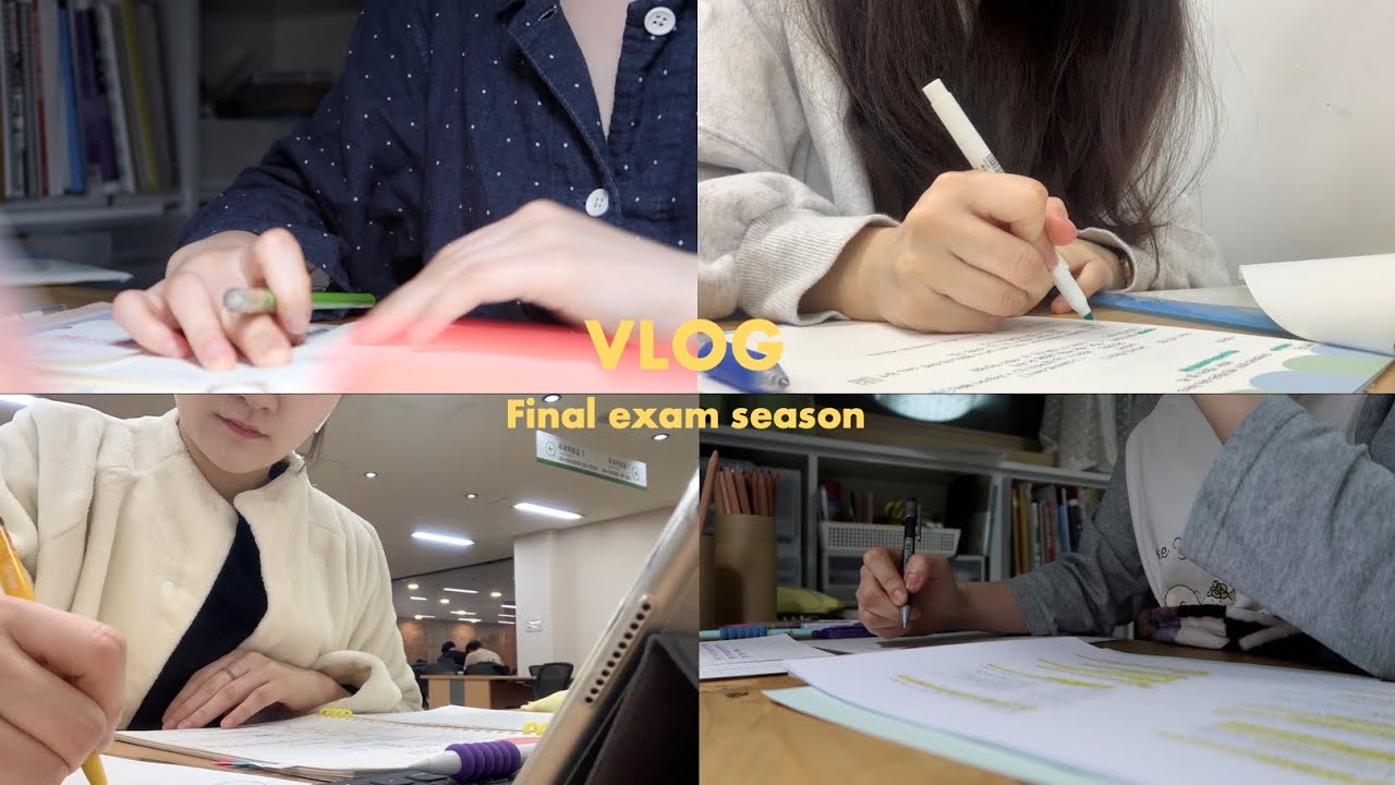 (eng) vlog | 성균관 유생의 기말고사 일상 2탄 | 택배 뜯고, 공부하고, 밤샘하고 먹고 | vlog51