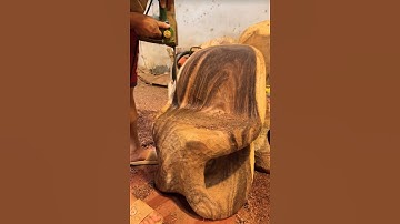 Turn Old Tree Stump into Beautiful Chair || How to Make Stump Seat
