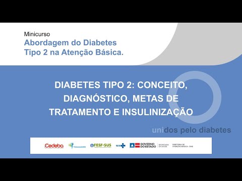 Módulo I: Diabetes Tipo 2 : Conceito, diagnóstico, metas de tratamento e insulinização.