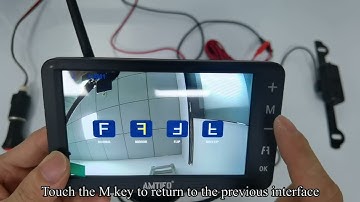 AMTIFO A6 Wireless Backup Camera System Operation Video