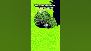 Can it escape? 🤔 #satisfyingvideo #physics #bouncingball