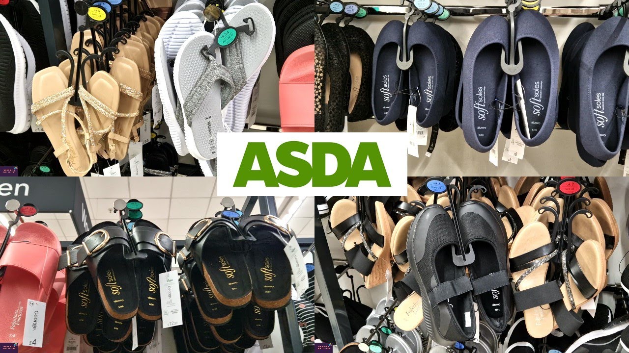 Store Ladies Summer Collection Sandals & Flip Flops/Flat Shoes At Asda 2023 June - YouTube