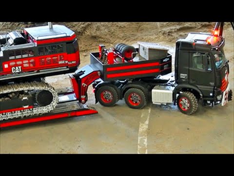 rc truck excavator transport