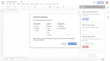 Spotlight - Google Sheets Add-on