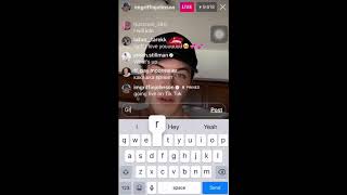 Griffin Johnson insta live(vshort)