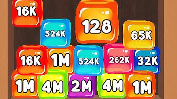 Merge Cube 2048 3D - ASMR Gameplay (Cubes Math, Level Up NumberBlocks Jelly Balls) Part 04