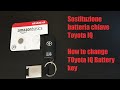 Sostituzione batteria chiave Toyota IQ [How to change Toyota IQ battery key]