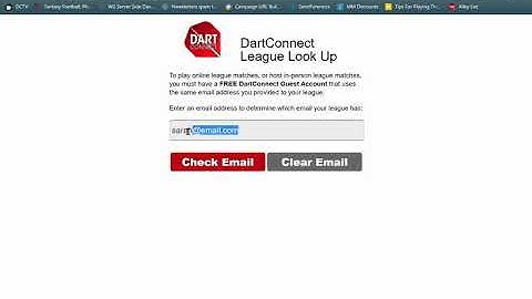 How to Use the DartConnect League Lookup Tool