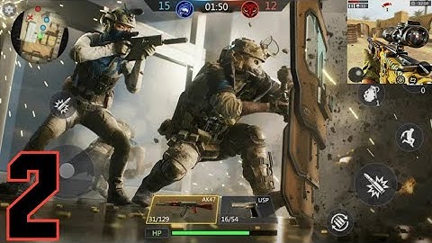 FPS strike ops : Modern Arena - Gameplay walkthrough part 2 - new map - Android, iOS