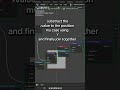 Quick Blender GeoNodes Setup snap to an edge #blender #blendercommunity #quicktip #geometrynodes