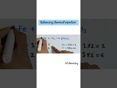 Video how to balance fe+cl2=fecl3 - youtube