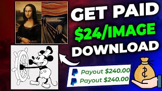 Get Paid $24 Per Image You Download (Public Domain Images) | Get Paid To Download Images 2024