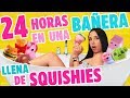 24 HORAS EN UNA BAÑERA LLENA DE SQUISHIES - ME HICE PIPÍ!! 😱| Mariale