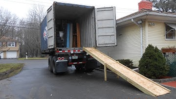 How To Build Loading Ramp For Tractor Trailer, Freight Truck or Ocean Cargo Shipping Container