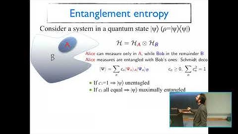 Entanglement and quantum field theories