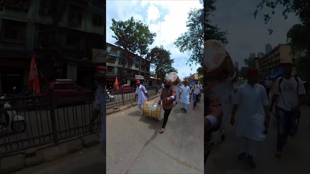 जेंव्हा भावाचं वादन संपतं 🎶🥁 आणि ढोल उचलून जावं लागतं… | उचला ढोल, लागा कामाला 💪🔥| Mumbai Ganpati