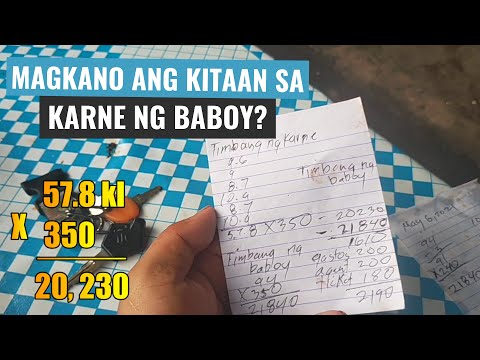 Magkano ang Kitaan sa Karne ng Baboy? | Magkano ang live weight?