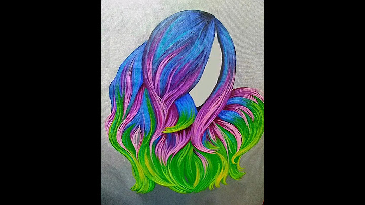 Let's paint her face. Wait for it...🌈🖌️ acrylic on canvas