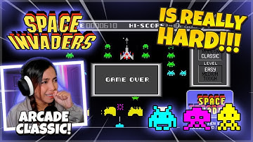First Time Playing SPACE INVADERS Arcade Retro Classic Gameplay 👾 It