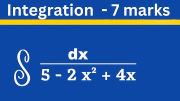 Integral dx / 5 - 2x² + 4x @EAG